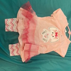 Bunny outfit for girls, size 9-12 months